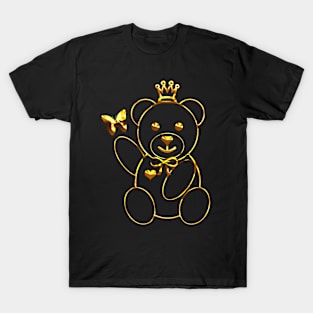 Gold Teddy Bear T-Shirt